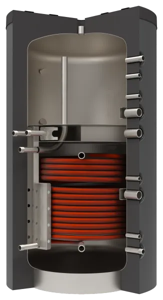 PFWR cutaway view, insulation in anthracite