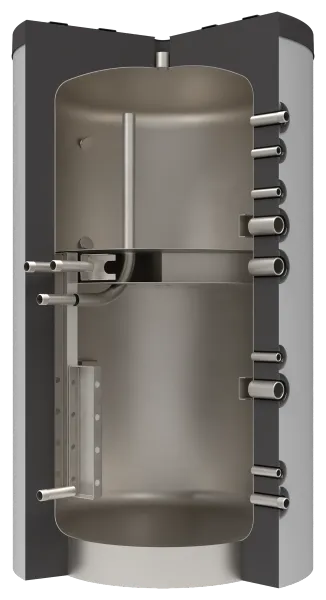 PFW cutaway view, insulation in silver