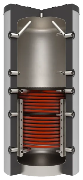 JPSLR cutaway view, insulation in silver